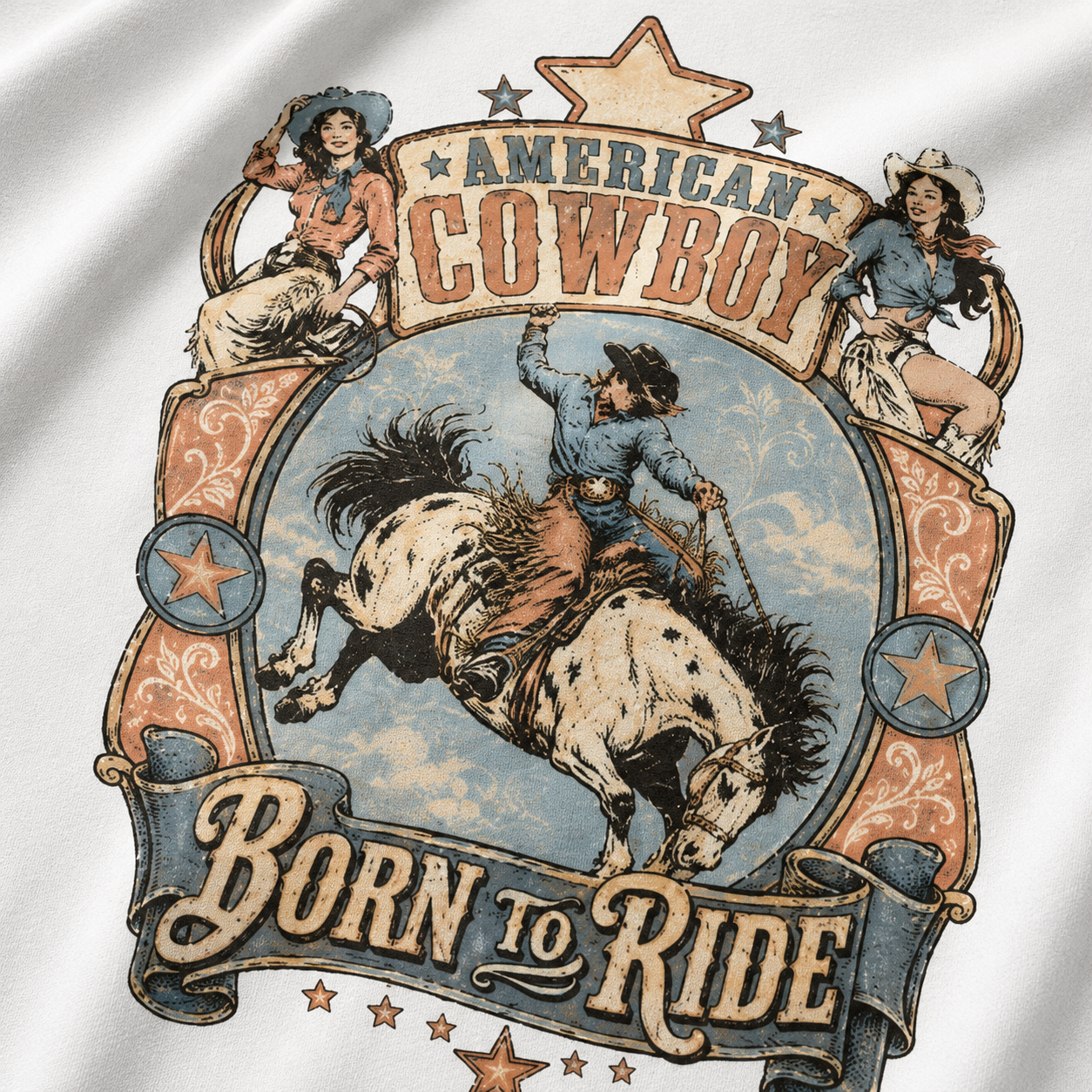 American Cowboy Born to Ride