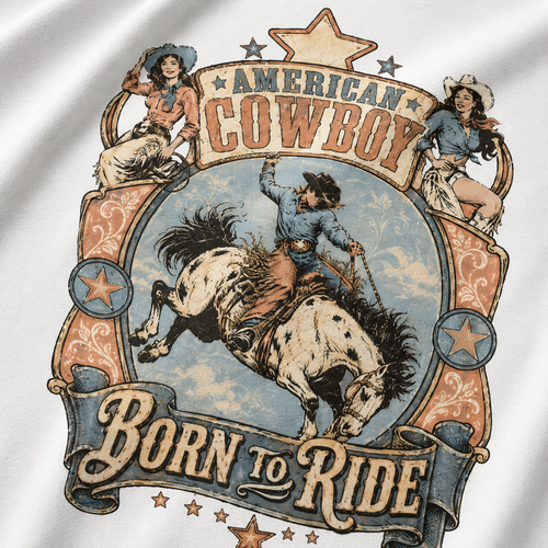 American Cowboy Born to Ride