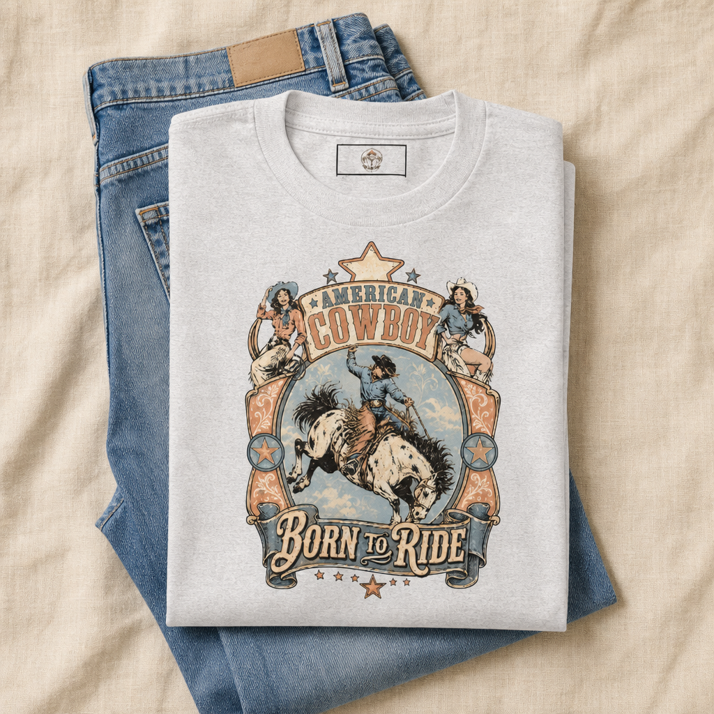 American Cowboy Born to Ride