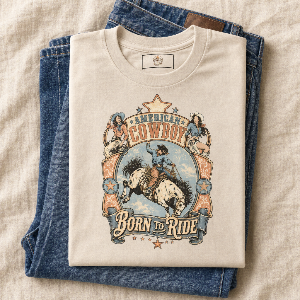 American Cowboy Born to Ride