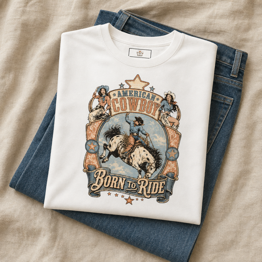 American Cowboy Born to Ride