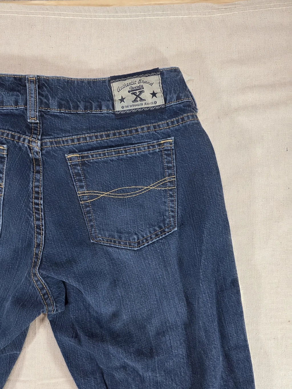 Wrangler 20X Jackson XL Womens Jeans Size 7/8 Blue Denim Low Rise Bootcut